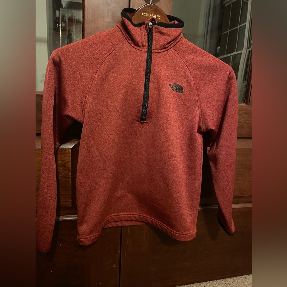 The North Face Kids Maroon/Red Half-Zip Pullover medium 10/12